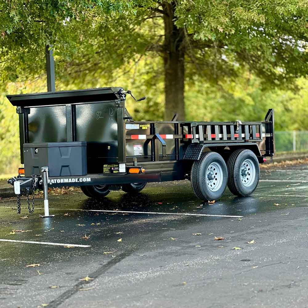 Mad Haulin dump trailer used for junk removal services in Madisonville KY